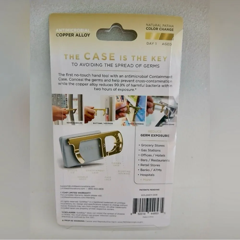 GoldKey Antimicrobial Hand Tool and Stylus With Containment Case (114)